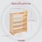Rev-A-Shelf Maple Wood; Steel, Natural Maple, 9.5 in W, 25.5 in H, 21.63 in D 448-BCSC-9C - alternate 6